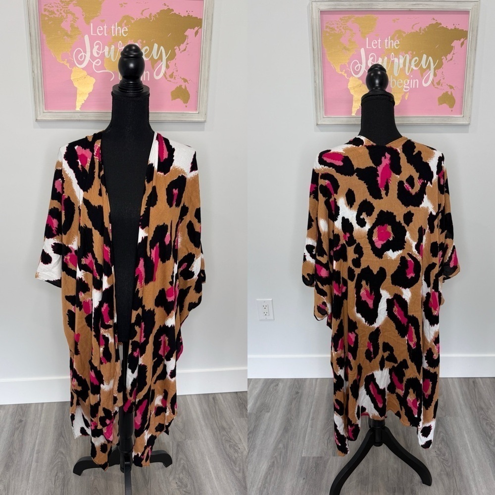 Shiraleah Leopard Print Lightweight Cardigan